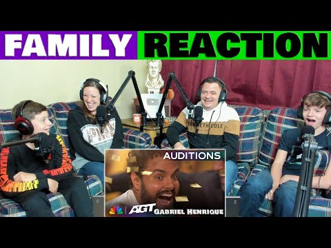 Family Reaction - Gabriel Henrique Receives GOLDEN BUZZER AGT 2023@GabrielHenriqueMusic