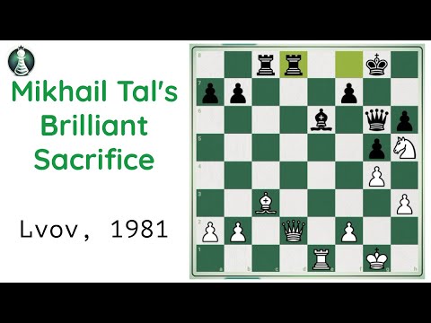 Mikhail Tal’s Brilliant Sacrifice Game | One of Best Chess Match by Tal (Lvov 1981) | Prodigy Pawn