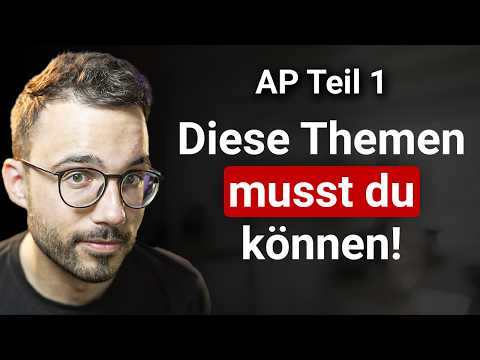 AP Part 1: You must be able to do these topics!