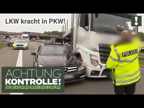 "Auf einmal nach rechts gezogen!" 💥 LKW kollidiert mit PKW! | Achtung Kontrolle