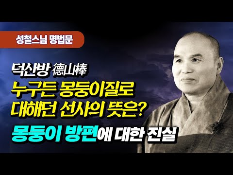 선사들은 제자들을 왜 몽둥이로 때렸을까? 선사들의 몽둥이질   [성철스님 명법문 18]