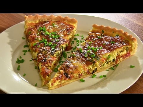 Quiche Lorraine-Quiche Lorraine selber machen-Speckkuchen-Mürbeteig