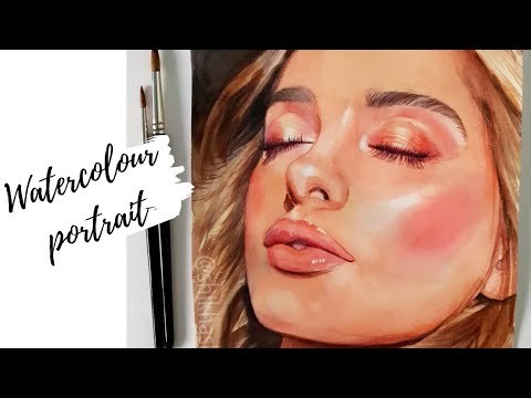 Portrait in watercolour