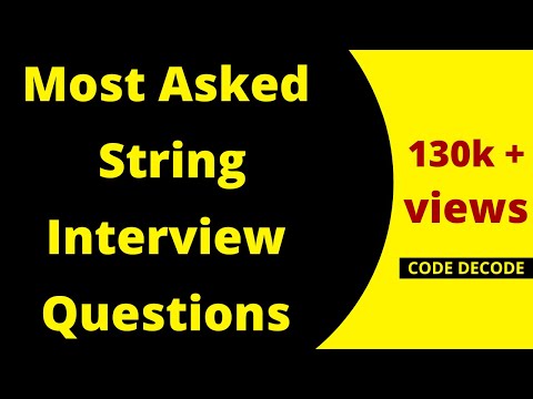 Java String interview Questions and Answers with example| Immutable | Most Asked | Code Decode