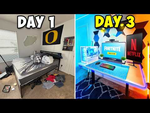 Transforming My Friends Messy Room Into His DREAM Gaming Room!