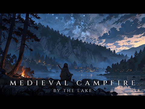 Medieval Campfire by the Lake | Relaxing Fantasy Music for Study & Relaxation