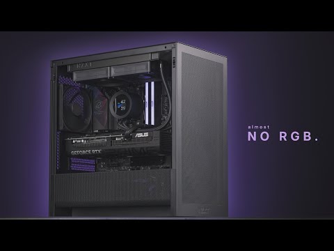 No RGB, All Black Micro ATX PC Build - NZXT H3 Flow 2025