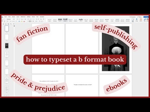 How to typeset a B-format book in word