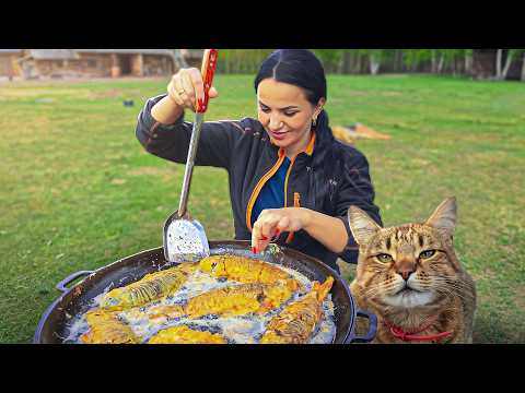 CATCHING FISH with My CAT! 🐟🐱We Caught Enough Fish to Feed the Family!