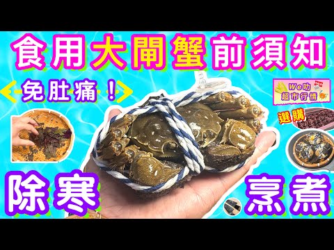 大閘蟹品嚐前必睇⭐️公乸特點→安全選購→烹煮清洗⭐️幫到你長知識請點讚/訂閱/分享💞中英文字幕🍀