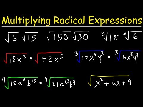 Multiplying Radical Expressions With Variables and Exponents