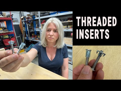 How to use threaded inserts for wood. Complete guide to threaded inserts and T-nuts.