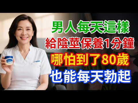 男人的「私密處保養法」！只需廉價的凡士林霜，每天1分鐘，年輕活力到80歲！