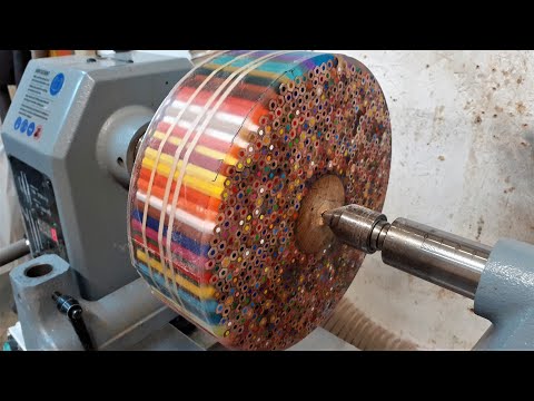 Woodturning - The Pencil Donut !!