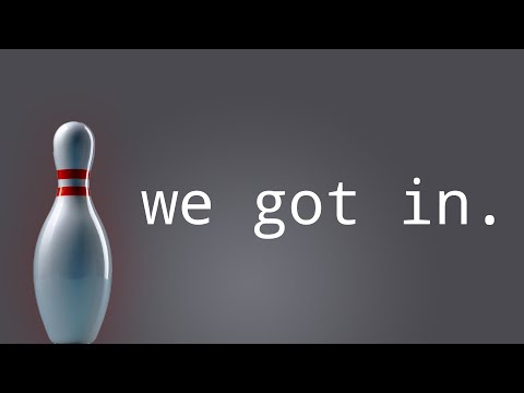 We hacked into a bowling alley computer!