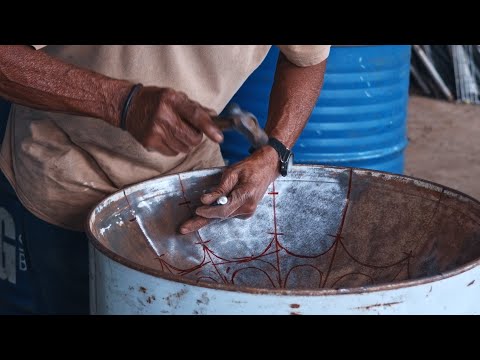 Transforming an Oil Drum Into an Instrument - Sounds Like Steel BTS Clip 2