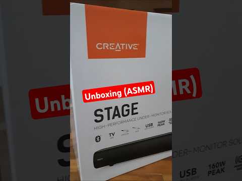 Creative Stage 2.1 Soundbar Unboxing (ASMR) #creativelab #soundbar #unboxing #asmr
