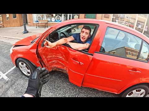 Alleged Drunk Driver Crashes Into Tree… Begs Biker Not to Call Cops