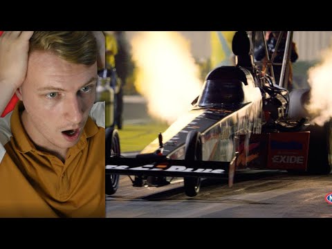British Guy's First Time Reaction to NHRA Fire Breathing Monsters