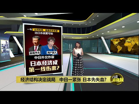 首相“失言”中日外交炸裂   日本经济成第一线伤患?  | 八点最热报 19/11/2025