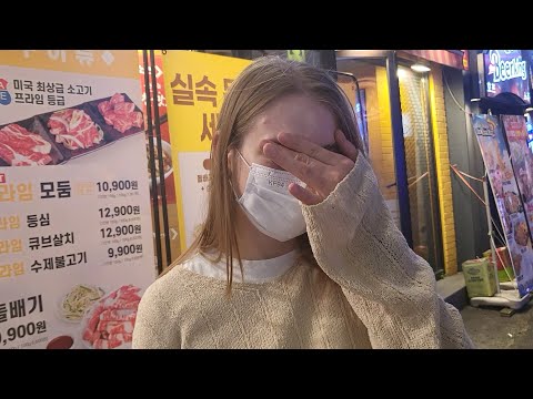 (ENG SUB) Ukrainian twin sister cried because she looked at the Korean streets of downtown Korea.