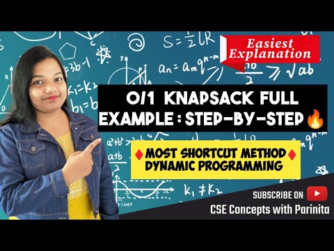 0/1 Knapsack Problem using Dynamic Programming in DAA in Hindi | Tabular Method |Shortcut table #daa