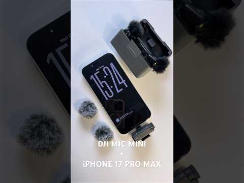 DJI Mic Mini UNBOXING 🔥 The Easiest Mic for iPhone 17 Pro Max, 15 Pro Max & iPad Pro M4