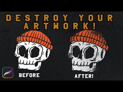 How to apply texture to your design in Procreate