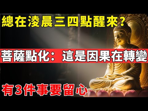 總在淩晨三四點醒來咋回事？菩薩點化：這是因果在轉變，有3件事要留心#佛光心境#佛陀#佛學#佛教#禪修#佛法智慧#佛教故事#佛教文化