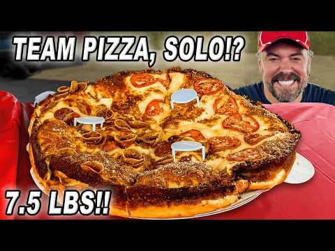 Detroit's Biggest 120oz "Vizz-A-Nater" Deep Dish Pizza Challenge!!