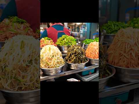 광장시장 14가지 나물폭탄 비빔밥ㅣGwangjang Market Vegetable Bibimbap #shorts