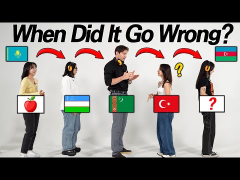 Turkic Family Play The Telephone Game In Their Languages! l Can They Understand Each Other?