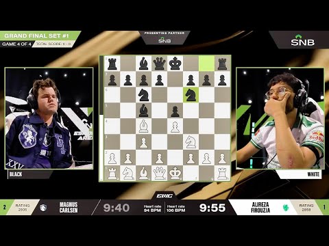 Alireza vs Carlsen | Giuoco Piano | EWC-25 Grand Final – Game 4