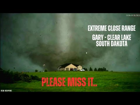 EXTREME Close-Range On The MOST INCREDIBLE Tornadoes I Have EVER Chased - Gary/Clear Lake, SD [4K] 