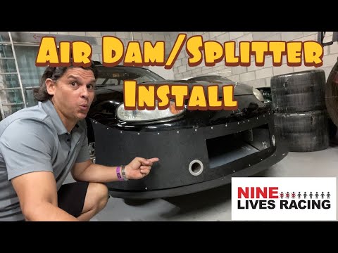 NINE Lives Racing Miata Air Dam/Splitter install