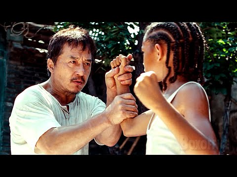 Jackie Chan teaches Jaden Smith how to fight | The Karate Kid | CLIP