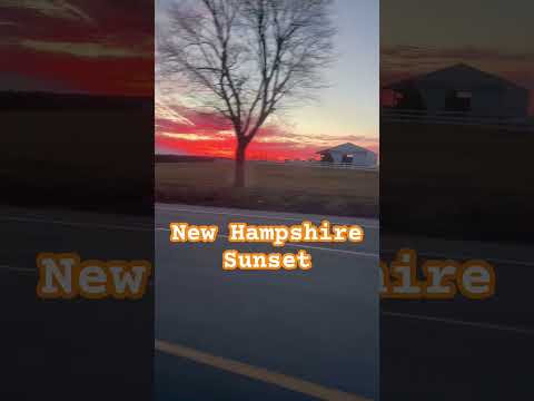 🔥 FIREY Sunset in New Hampshire 🔥 #sunset