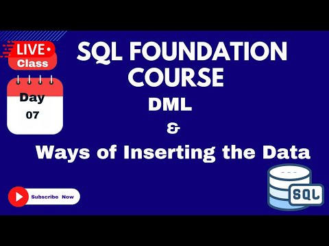 SQL Foundation Course Live Classes Day-7