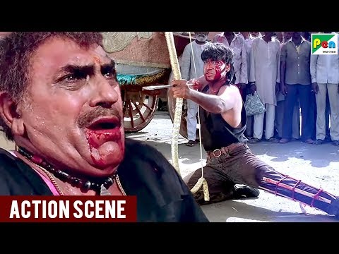 Amrish Puri - Ajay Devgn Fight Scene | Divya Shakti Movie - Climax Scene | Popular Hindi Movie