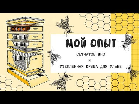 Мой опыт. Сетчатое дно и утеплённая крыша для ульев