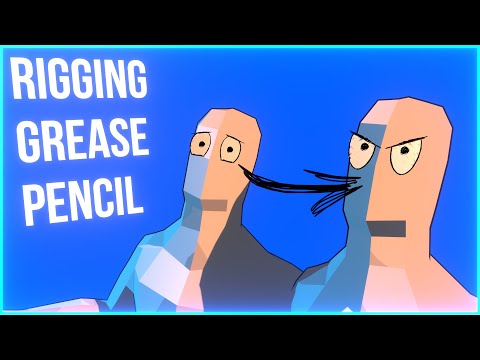 How to rig GREASE PENCIL objects in Blender!
