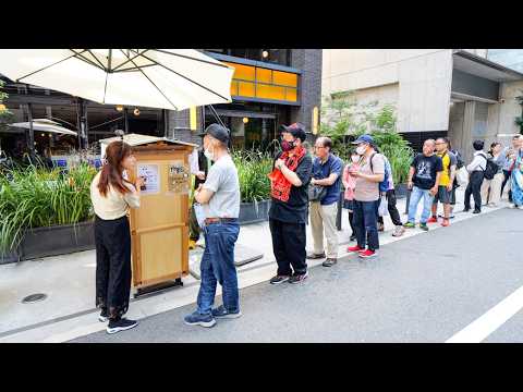 Onigiri Beauty's Osaka Pop-Up Day 2! 27-Year-Old Woman Hauls a 100kg Onigiri Food Cart!