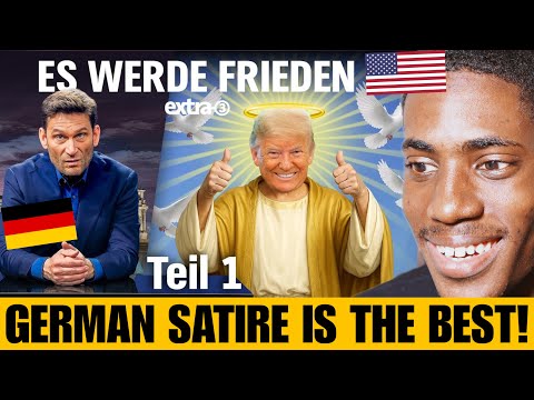 American Reacts to Germany TV Show Roasting Donald Trump || Trump der Friedensgott