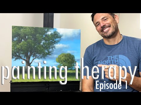 Painting Therapy EP. 1 - painting podcast series with Tim Gagnon.  Come listen in and watch me paint