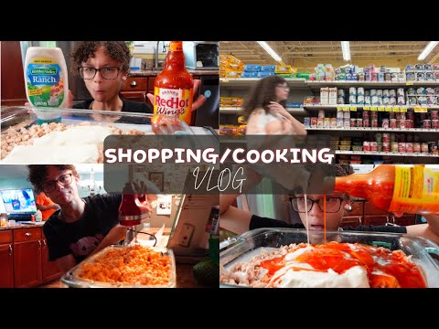 I MADE A DIP FOR A PARTY (Shopping vlog, Cooking, Fun)