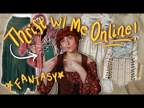 ✨ Thrift With Me ONLINE  For Ren Faire / Fantasy Clothes! #thriftwithme #renfaire