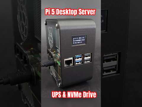 Ultimate Raspberry Pi 5 Desktop Server with UPS, NVMe &amp; Stats Display #raspberrypi5 #techtok