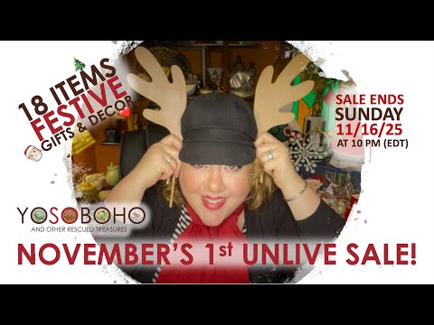 ♥️⛄️ NOVEMBER'S 1st "UNLIVE" SALE! 🎄 17 FESTIVE ITEMS + A MYSTERY TIN! Ends 11/16/25 at 10pm EDT