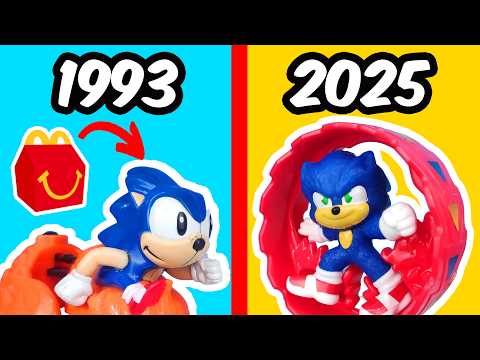 Evolution of Sonic Happy Meal Toys