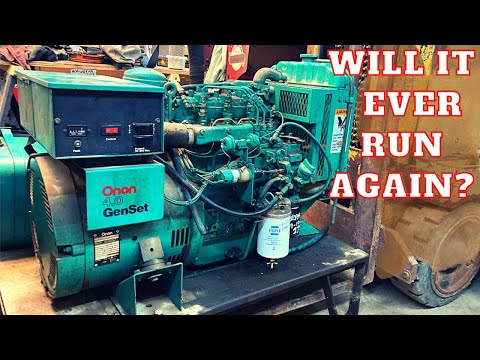 Onan Diesel Generator was in a FLOOD! (Full of water) Will it run???
